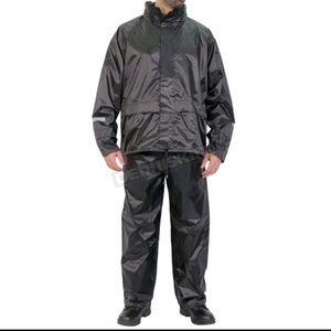 Hot Leathers Size XL Black Waterproof Rain Suit